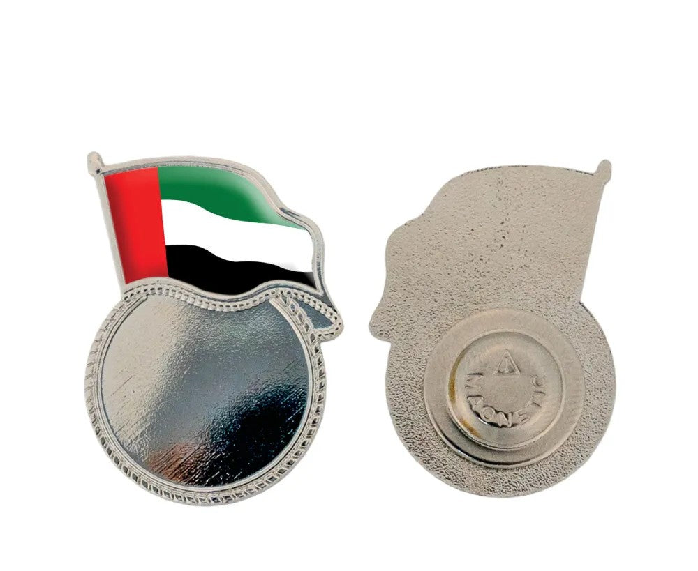 UAE Flag Design Badges with Magnet Attachment ( “Your Brand • Your Print • Your Style.” ) All printing available