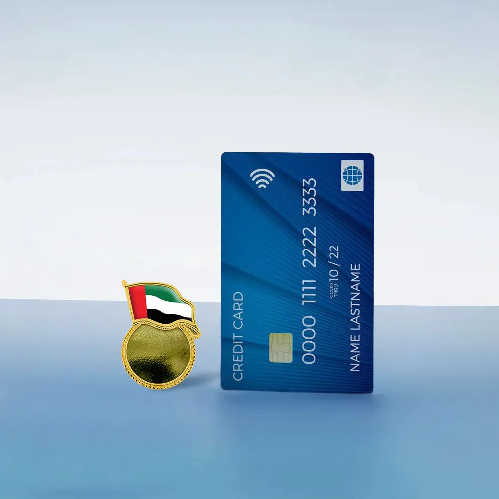 UAE Flag Design Badges with Magnet Attachment ( “Your Brand • Your Print • Your Style.” ) All printing available