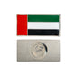 UAE Flag Metal Badges Rectangle with Magnet Attachment ( “Your Brand • Your Print • Your Style.” ) All printing available