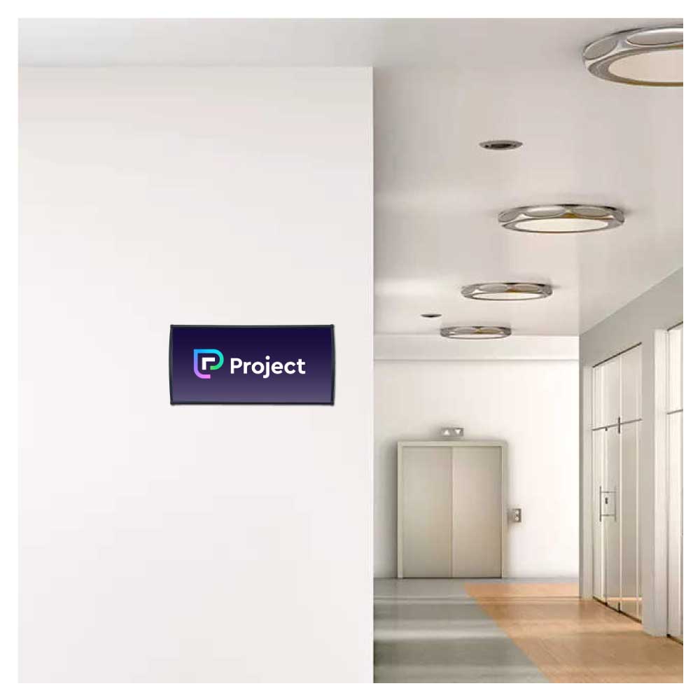 Aluminum Wall Sign Holders for Display Signage ( “Your Brand • Your Print • Your Style.” ) All printing available
