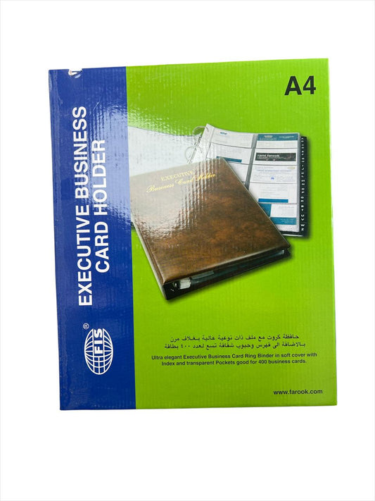 FIS EXECUTIVE BUSINESS CARD HOLDER A4