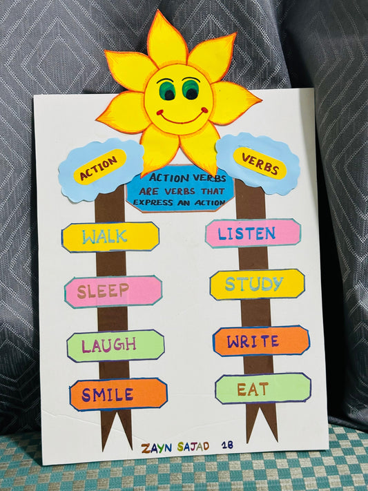 School Projects – Action Verbs