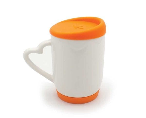 White Ceramic Mugs with Silicone Cap and Base ( “Your Brand • Your Print • Your Style.” ) All printing available