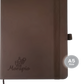 A5 SIZE LEATHER NOTEBOOK WITH ELASTIC BAND & PEN HOLDER