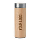 Stainless Steel Bamboo Flask ( “Your Brand • Your Print • Your Style.” ) All printing available