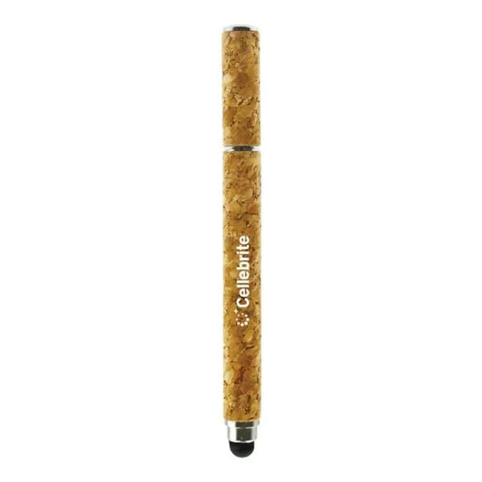 Cork Pens with Stylus ( “Your Brand • Your Print • Your Style.” ) All printing available
