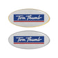 Oval Flat Metal Badges ( “Your Brand • Your Print • Your Style.” ) All printing available