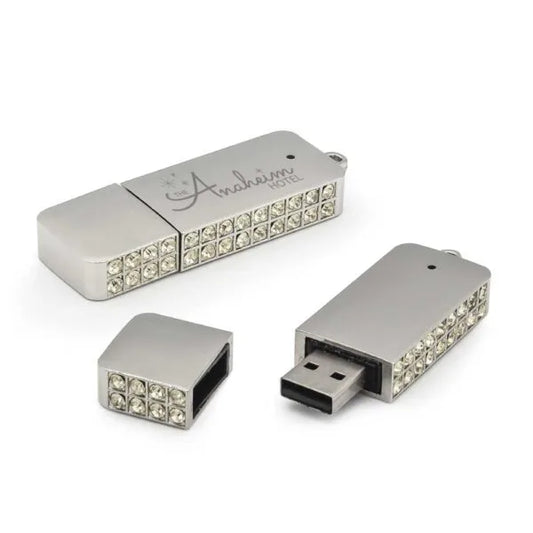 Crystal Studded USB Flash Drives ( “Your Brand • Your Print • Your Style.” ) All printing available