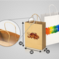 Kraft Shopping Bag (White) Top Fold (2000PCS)