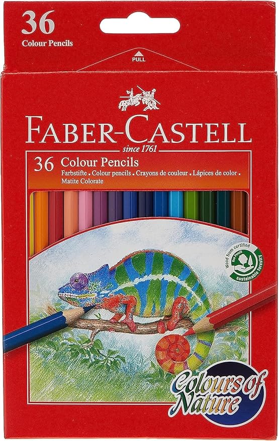 FABER CASTELL 36 COLOUR PENCIL COLOURS OF NATURE
