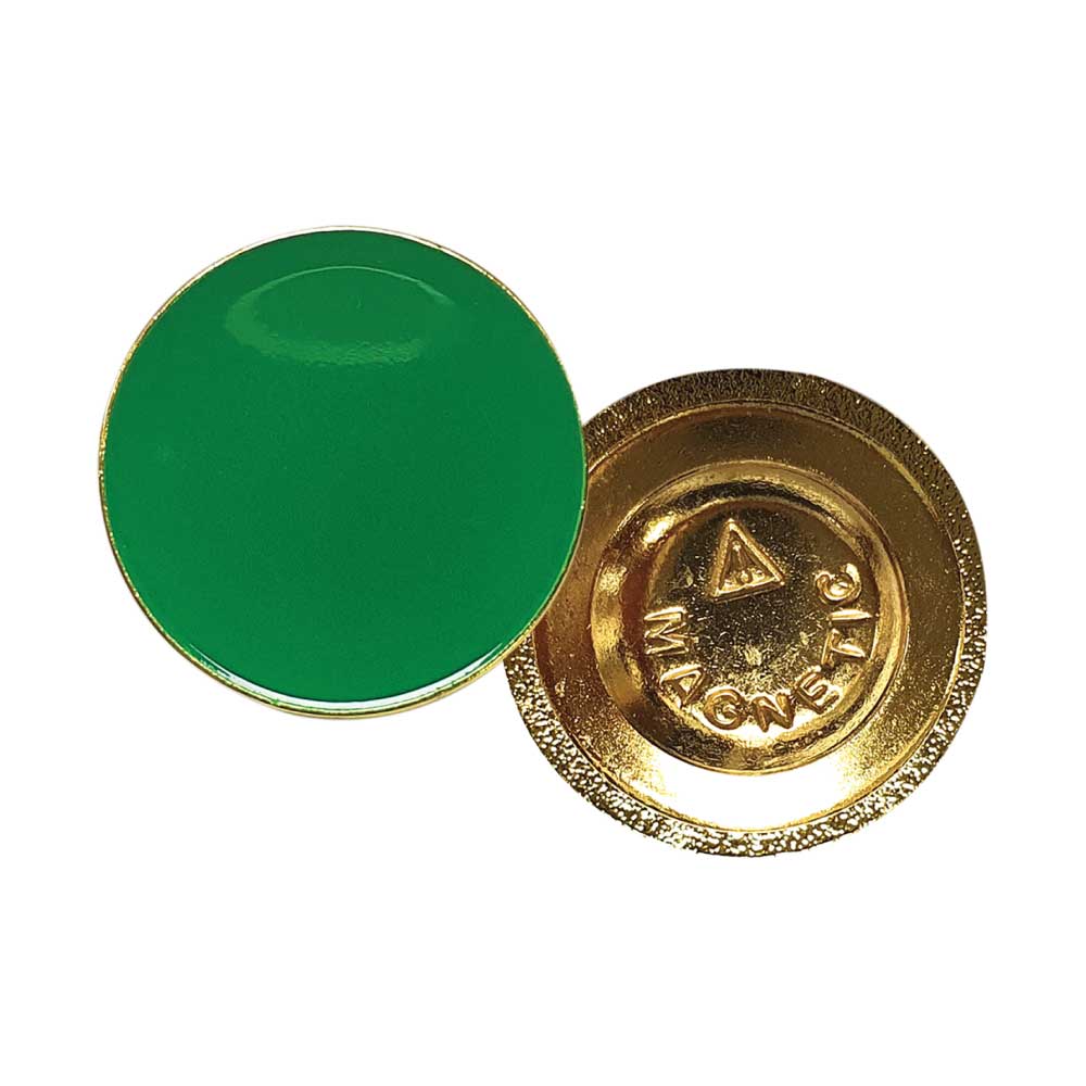I Am Vaccinated Badge – Green imprint ( “Your Brand • Your Print • Your Style.” ) All printing available