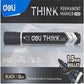 Deli Think U100 Permanent Marker – Bullet 1.5 mm, Black 12 pcs